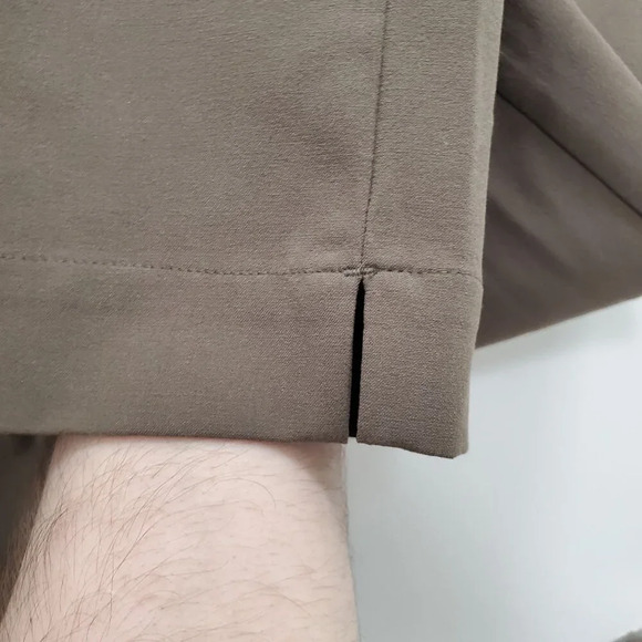 J. Jill Women's Brown Stretch Flat Front Casual Fit Cropped Leg Dress Pants Sz 8 - Picture 2 of 8